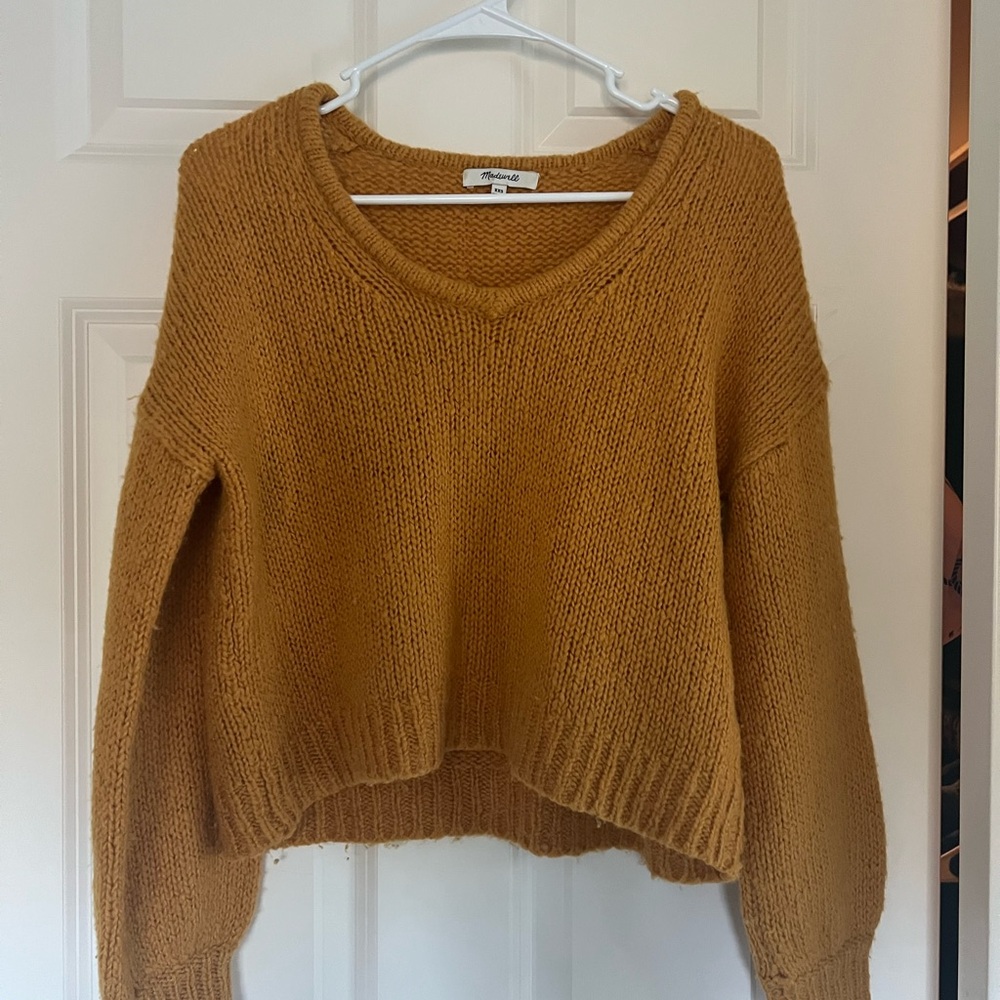 Cozy Mustard Sweater from Madewell size xxs